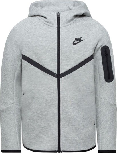 Nike Hettegenser NSW Tech Fleece FZ   Grå/Svart Barn størrelse M: 137 147 cm