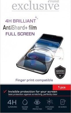 Insmat Exclusive AntiShard+ - screen protector for mobile phone - full screen