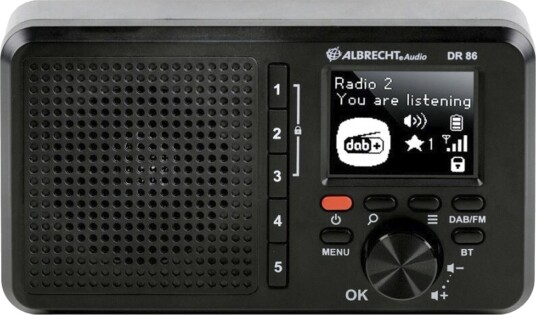 Albrecht DR 86 DAB+ radio (DAB+/FM/USB) Svart