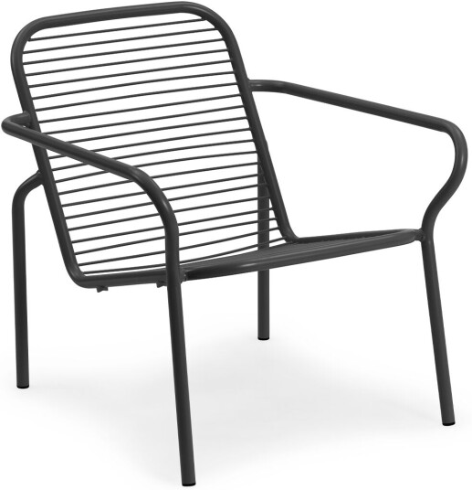 Normann Copenhagen Lounge Chair - Black - Utendørs Lenestoler - Simon Legald - Metall Normann Copenhagen Lounge Chair - Black - Utendørs Lenestoler - Simon Legald - Metall