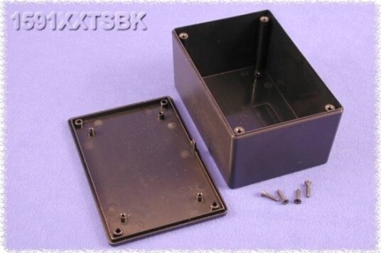 Hammond Electronics Universal Kapsling 1591Xxtsbk 123 X 83 X 60 Abs Sort 1 Stk