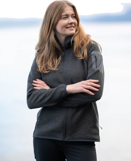 Bergans Kamphaug Knitted Hoodie Grå M