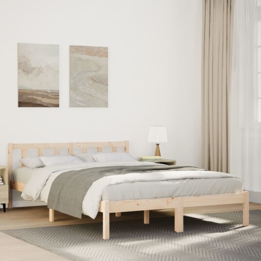  Ekstra lang sengeramme uten madrass 140x210 cm heltre furu 8721158393609