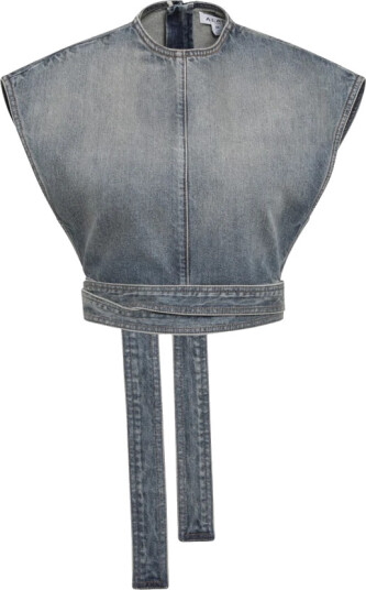 Alaïa Dame Topper Blå S, Alaïa Dame Topper Blå S,