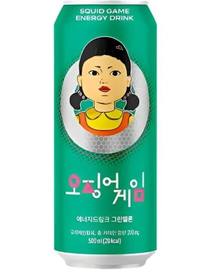 Squid Game Energy Drink Green Melon Energidrikk med Grønn Melon 500 ml Korea Squid Game Energy Drink Green Melon Energidrikk med Grønn Melon 500 ml Korea