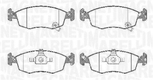 Bremseklosser MAGNETI MARELLI 363916060428