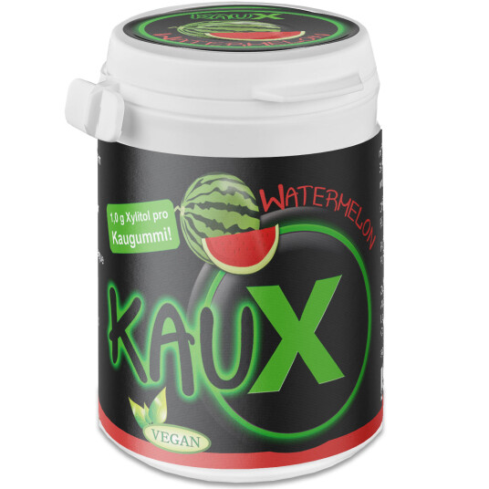Naturlig Xylitol Tyggegummi KAUX Watermelon 40 pcs. 60 g
