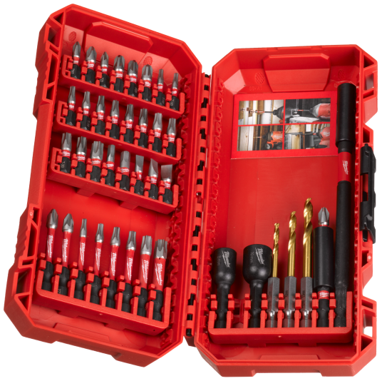 Sett Med Tips/Bits + Bor + Shockwave Holder 40 Stk 4932492004 Milwaukee
