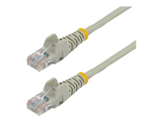StarTech 0.5m Gray Cat5e / Cat 5 Snagless Ethernet Patch Cable 0.5 m - koblingskabel - 50 cm - grå