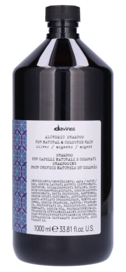 Davines Alchemic Silver Sjampo 1000 ml - Nøytraliserer Uønskede Toner