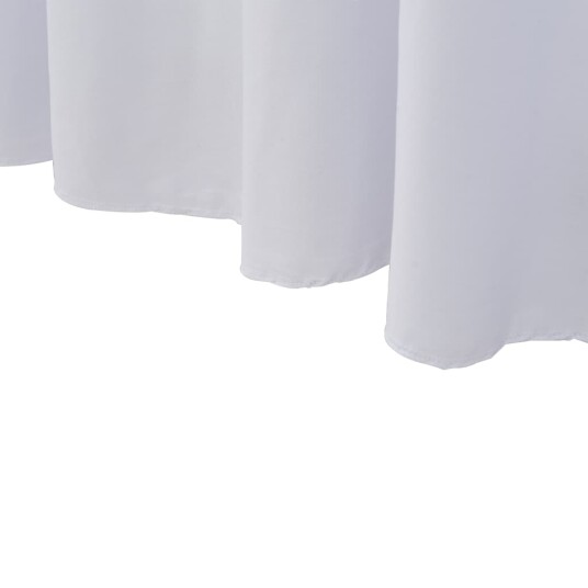 vidaXL Elastisk bordduk med skjørt 2 stk 183x76x74 cm hvit