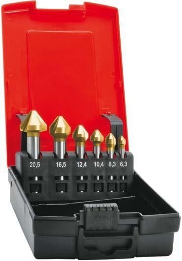 Format Konisk Försänkarsats Hss Tin 75gr 6,3-20,5mm