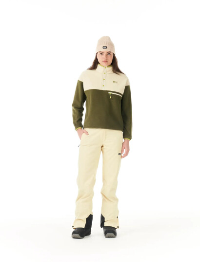 PICTURE ORGANIC CLOTHING Arcca W 1/4 Fleece - Khaki green - S