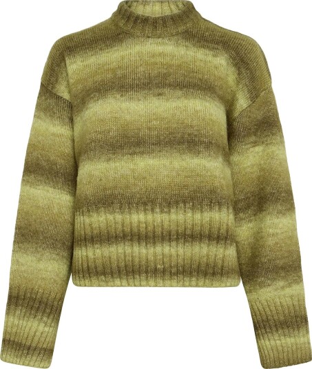 Monki Loose Fit Knitted Sweater BROWN MEDIUM DUSTY L
