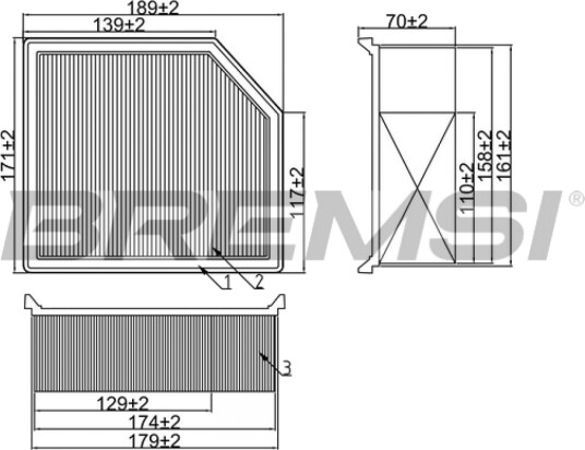 Luftfilter BREMSI FA2321