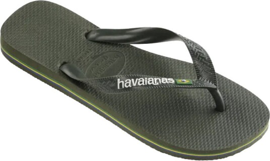 Havaianas Brasil Flip Flops Green Olive 37/38 Havaianas Brasil Flip Flops Green Olive 37/38