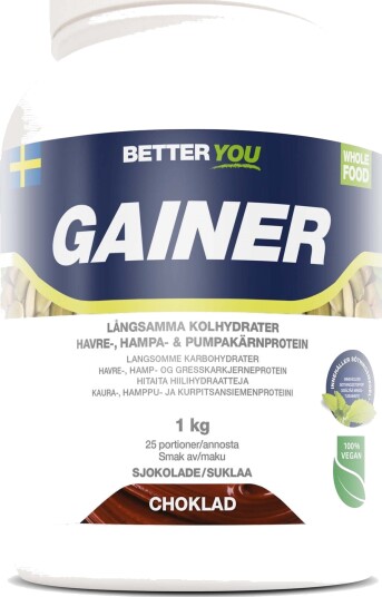 Better You Whole Food Gainer Choklad 1000 g Better You Whole Food Gainer Choklad 1000 g