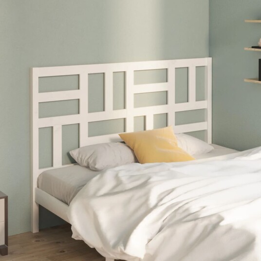 Sengegavl hvit 146x4x104 cm heltre furu