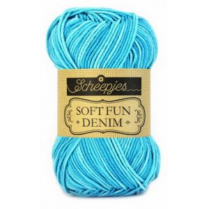 Scheepjes Softfun Denim Garn Print 500 Turkis