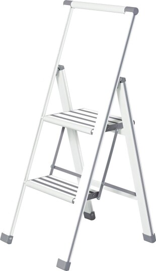 Wenko Alu Design Stige Med 2 Trinn Hvit