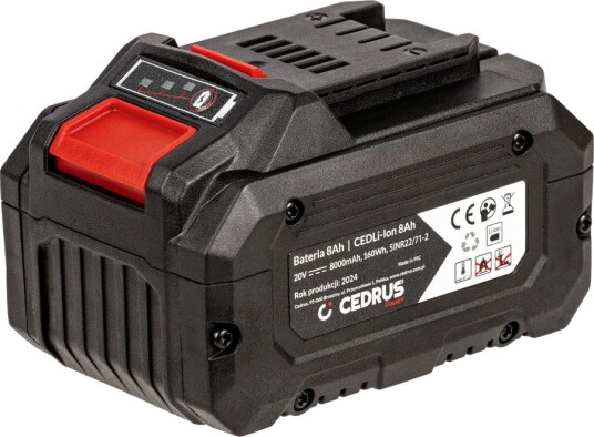 Cedrus Batteri Til El-Verktøy 8 ah, 20 v