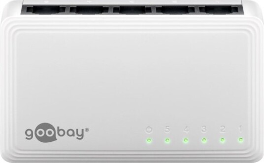 Goobay Switch 5-Ports Gigabit Ethernet-Svitsj