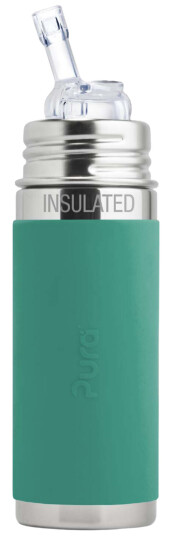 Pura kiki ISOLERT sugerørflaske 260ml Mint