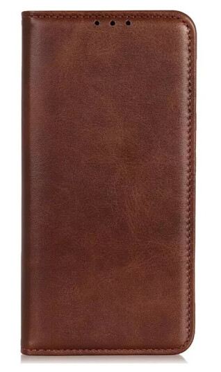 INCOVER iPhone 14 Flip Deksel i Kunstskinn med Lommebok og Magnetisk Lukking - Mørkebrun