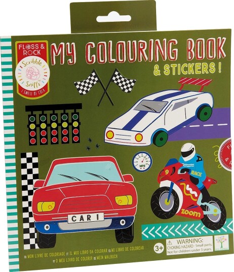 Floss & Rock My Colouring Book - Cars - RED - 28X22X1