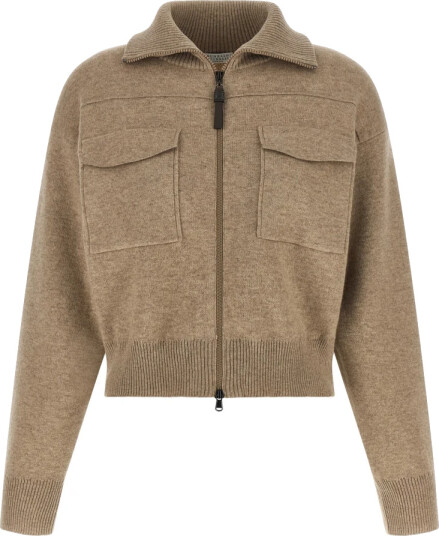 Brunello Cucinelli Dame Strikkevarer Beige S,