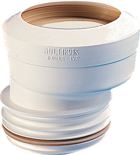Eksentrisk WC Muffe 110mm Hvit for Klosett Tilkobling