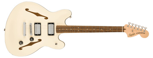 Squier Affinity Starcaster Deluxe LF Olympic White