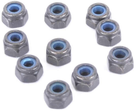 Schumacher U4650 M3 Nylon Lock Nut Black Black (10)