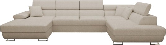 Reginia Sofa med Divan og Sjeselong 4 seter   Beige