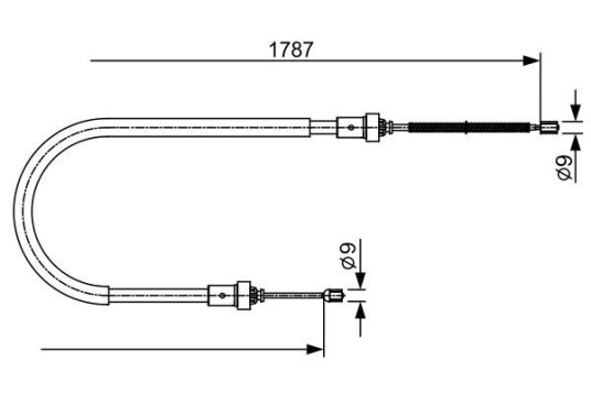 Bremsewire BOSCH 1 987 482 410 Bremsewire BOSCH 1 987 482 410