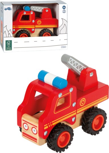 Small Foot Wooden Fire Truck with Ladder Small Foot Wooden Fire Truck with Ladder