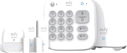 Eufy 5-Delt Trådløst Hjemmealarmsett med Bevegelsessensor - Hvit
