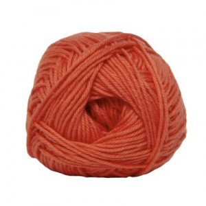 Hjertegarn Cotton nr. 8 Garn 3265 Oransje