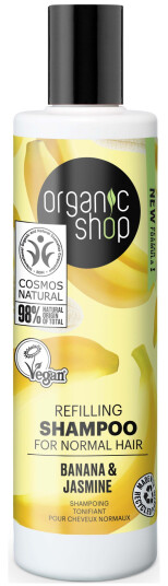 Organic Shop Refilling Shampoo Banana & Jasmine 280 ml
