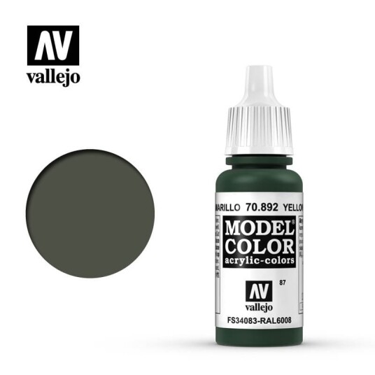 Vallejo 70.892 Modellbygging Acrylmaling Gul Olive 17ml
