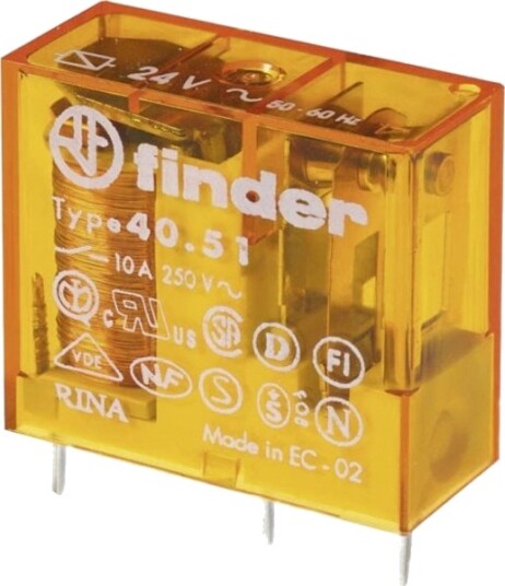 Finder 40.51.8.230.0300 Printrelé 230 V/Ac 10 A 1 X Sluttekontakt