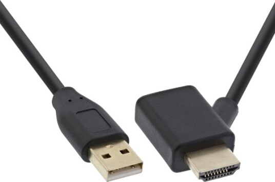 Inline 17600I 0,5 M Hdmi Usb A Hankjønn/Hunkjønn Hankjønn Ledning Feste