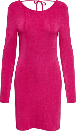 ONLY Onlassy L/S Body Open Back Dress Cs Jrs - Pink - XL ONLY Onlassy L/S Body Open Back Dress Cs Jrs - Pink - XL