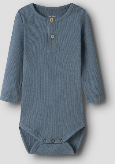 Name It Kab Long Sleeve Body Grå 62 Name It Kab Long Sleeve Body Grå 62