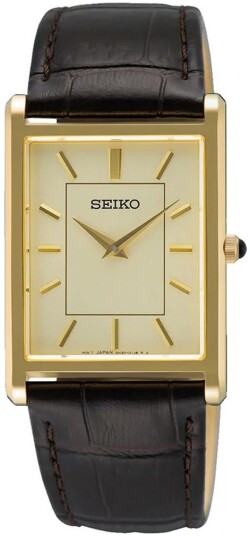 Seiko Herreklokke SWR106P1 Classic Gull/Lær