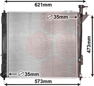 VAN WEZEL 82002346 Radiator motorkjøling VAN WEZEL 82002346 Radiator motorkjøling