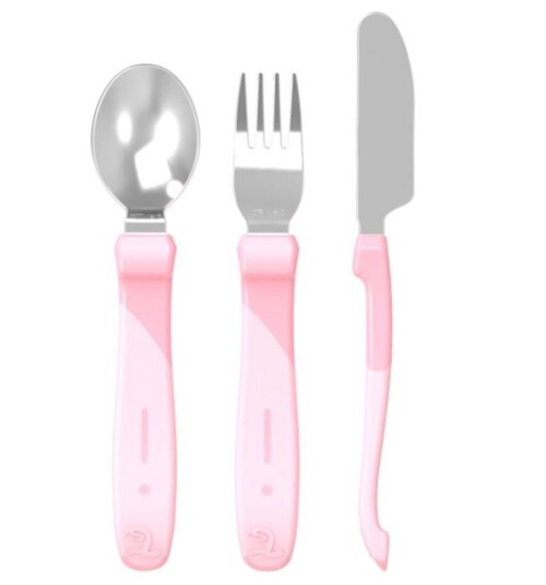 Twistshake Barnebestikk, Rustfritt Stål, Pastel Rosa Twistshake Barnebestikk, Rustfritt Stål, Pastel Rosa