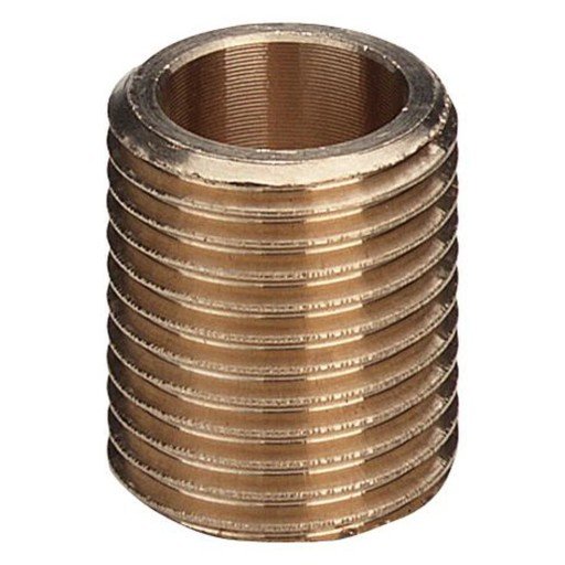 Rødgods Lang nippel 1 1/2" - Sammenskåret Rødgods Lang nippel 1 1/2" - Sammenskåret