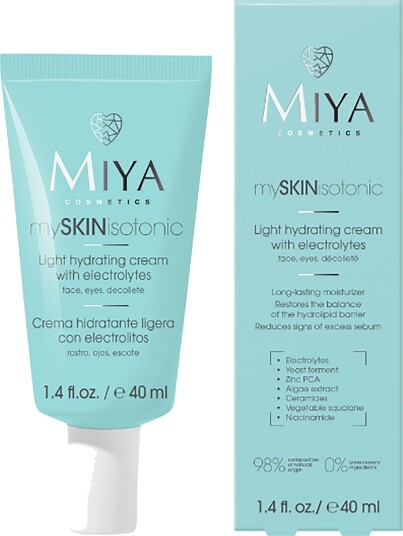Miya Myskinisotonic Light Hydrating Cream Electrolytes 40 ml