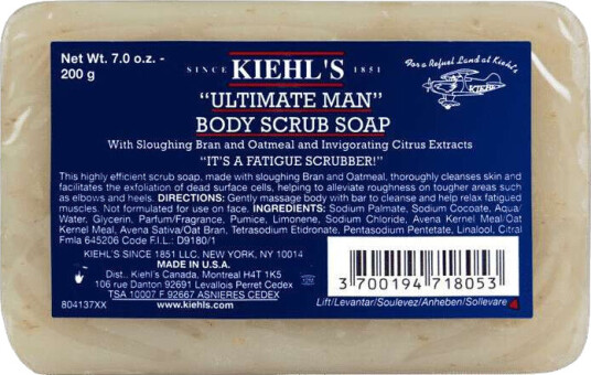Kiehl's Ultimate Man Body Scrub Soap 200 g Kiehl's Ultimate Man Body Scrub Soap 200 g